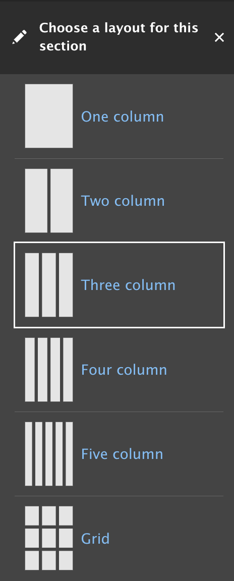 three column